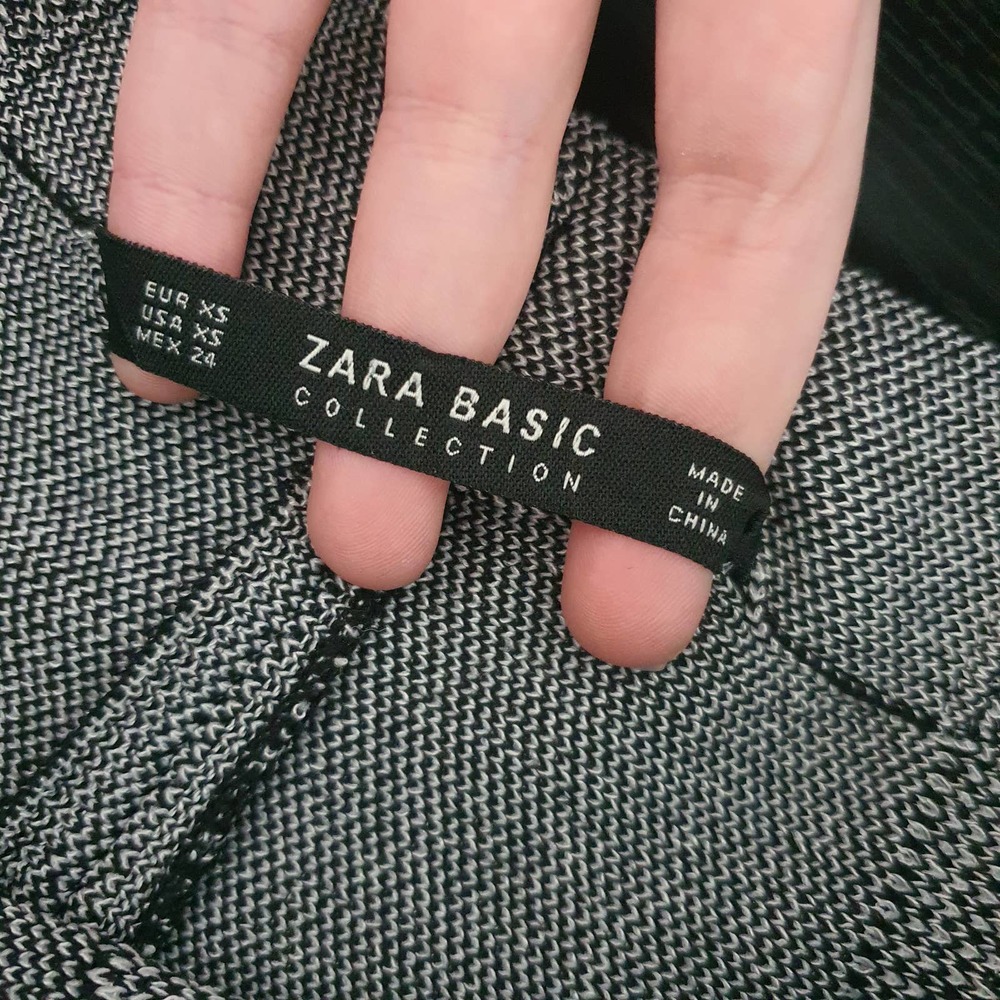 Zara Basic Gray Tweed A-Line Textured Mini Skirt … - image 6